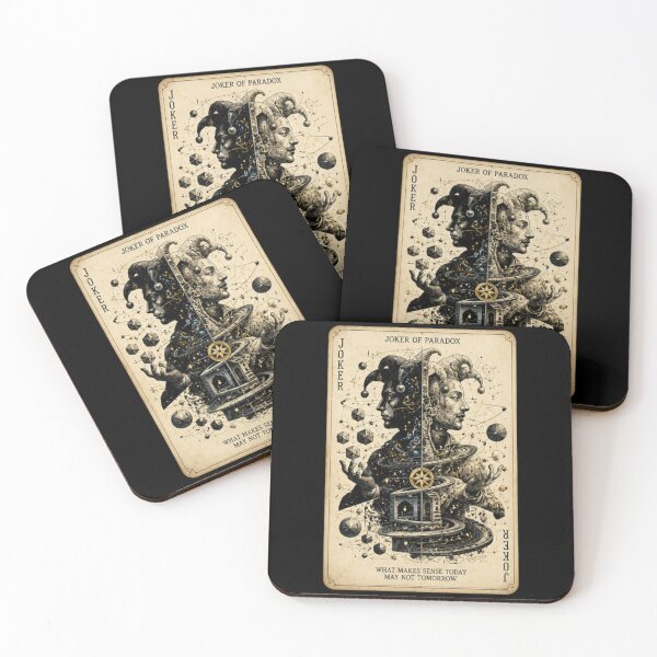 Item preview, Joker of Paradox Playing Card | Surreal Fantasy Tarot Art | Vintage Mystical Wall Art by PLUSHIWORLD™ designed and sold by PLUSHIWORLDtm.