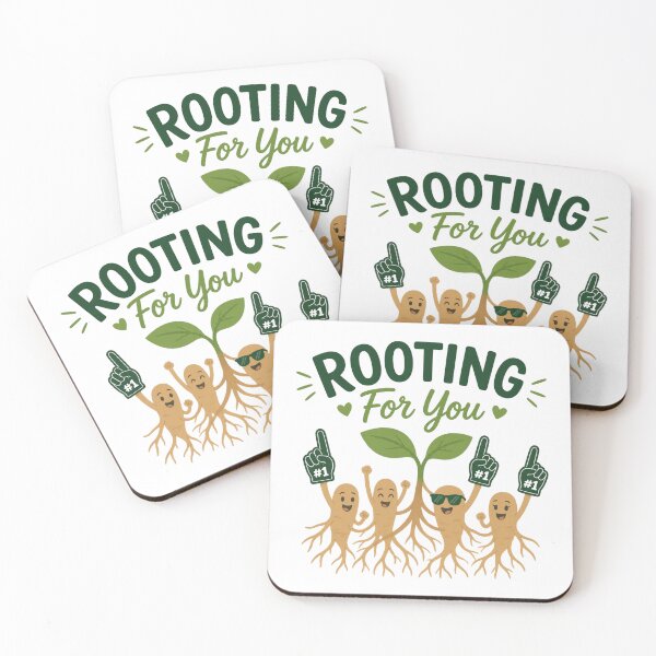 Item preview, Rooting For You Funny Plant Pun Artwork designed and sold by Cerys-GS.