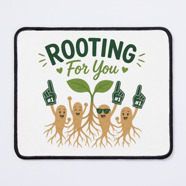 Item preview, Rooting For You Funny Plant Pun Artwork designed and sold by Cerys-GS.