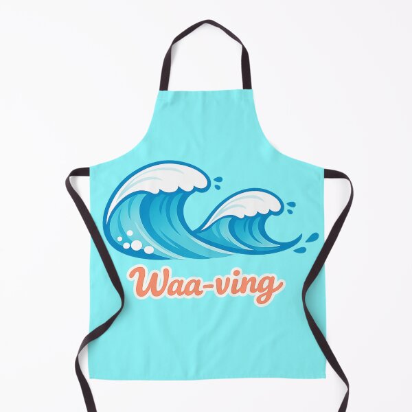 Item preview, Waa-ving Cute Minimalist Ocean Wave Design | Kawaii Beach Aesthetic Sticker & T-Shirt designed and sold by designbyuzi.