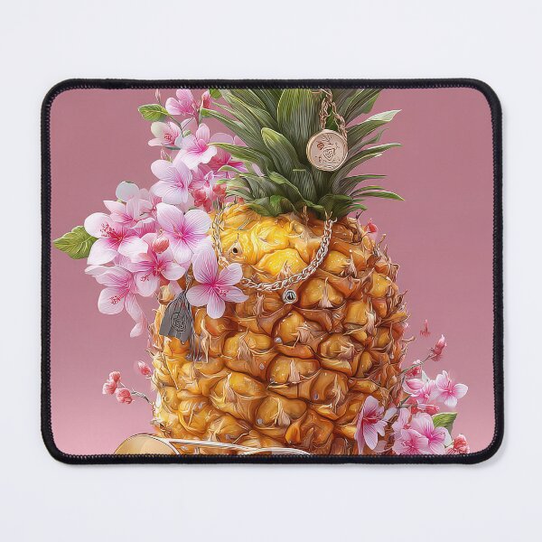Item preview, Pineapple Tropical Fruits and Flowers designed and sold by Grafititee.