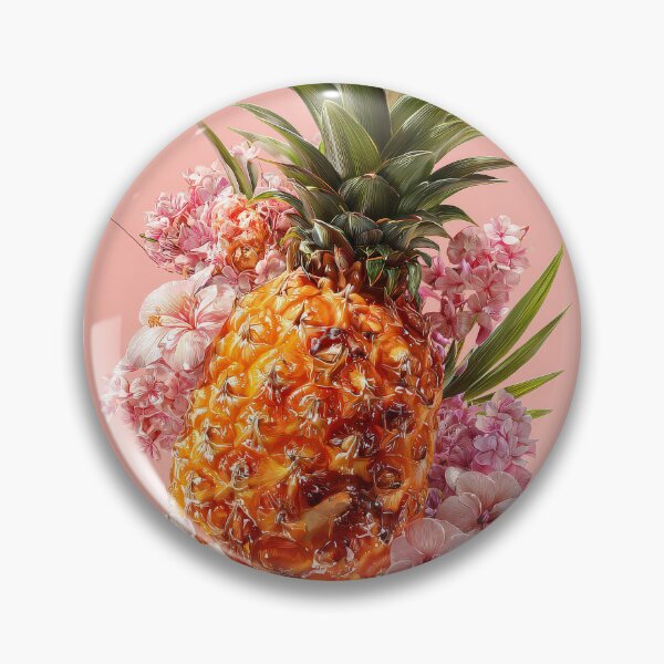 Item preview, Pineapple Tropical Fruits and Flowers designed and sold by Grafititee.