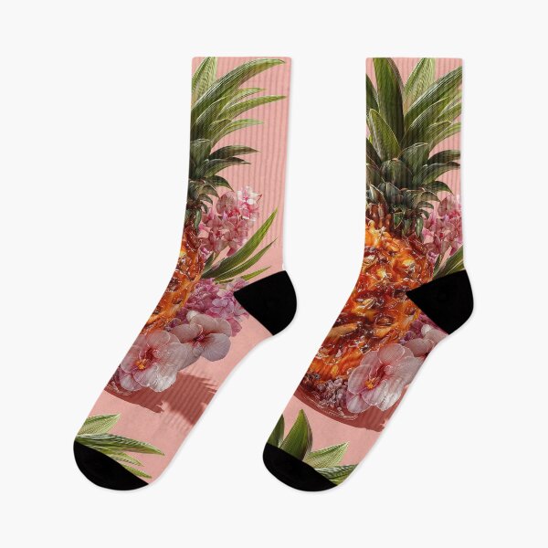Item preview, Pineapple Tropical Fruits and Flowers designed and sold by Grafititee.