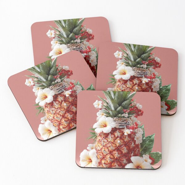 Item preview, Pineapple Tropical Fruits and Flowers designed and sold by Grafititee.