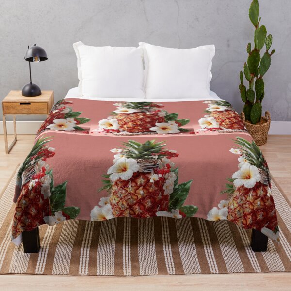 Item preview, Pineapple Tropical Fruits and Flowers designed and sold by Grafititee.