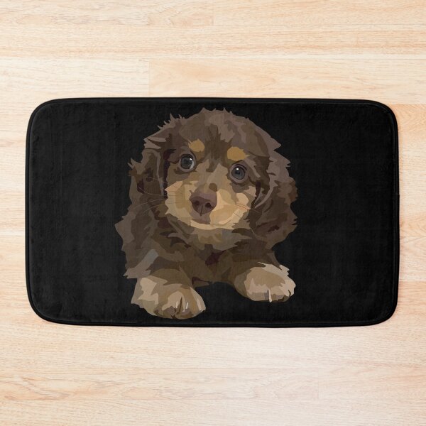 Item preview, Chocolate Long Haired Dachshund designed and sold by Just-Arts-4U.