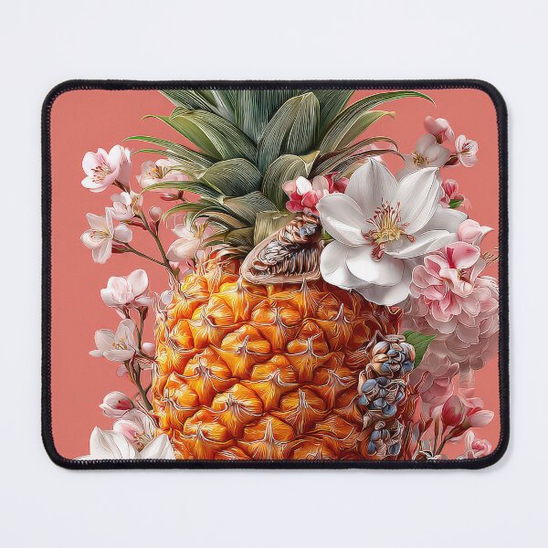 Item preview, Pineapple Tropical Fruits and Flowers designed and sold by Grafititee.