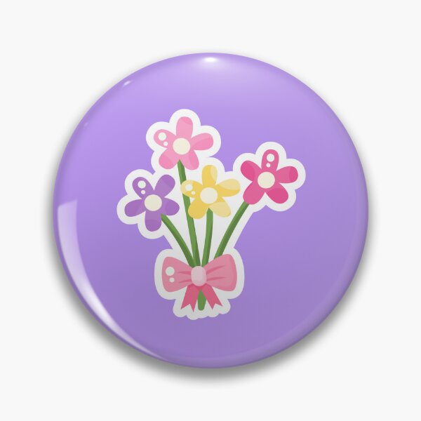 Item preview, Cute Flower Bouquet Ribbon Kawaii Floral Sticker designed and sold by SolutionsArt.