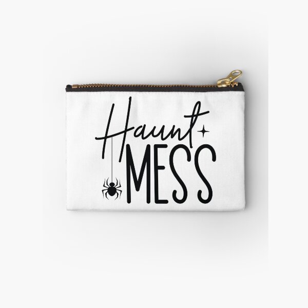 Item preview, Haunt Mess - Autumn Halloween Vibes Quotes Retro Vintage Cute Ghost Spooky Season Gift designed and sold by FuzionRaptor.