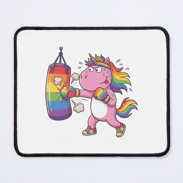 Item preview, Cute pink unicorn Boxing Rainbow design, Sports Gift designed and sold by BobaTeeStore.