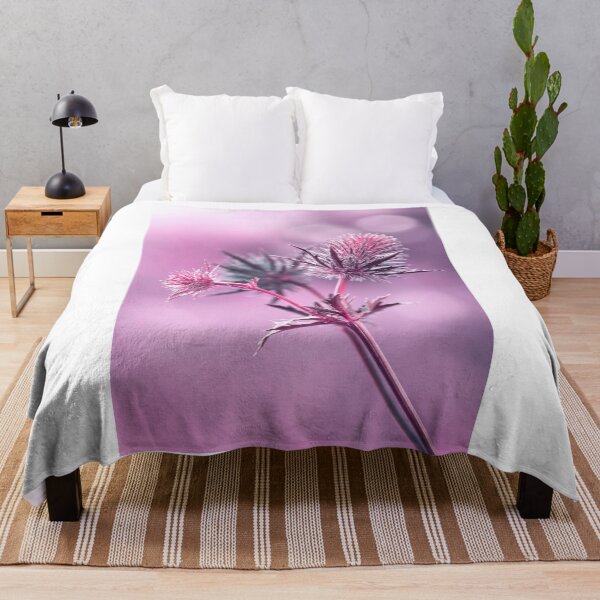 Item preview, Vibrant Pink Sea Holly Eryngium Abstract Floral Art designed and sold by Catrinann.