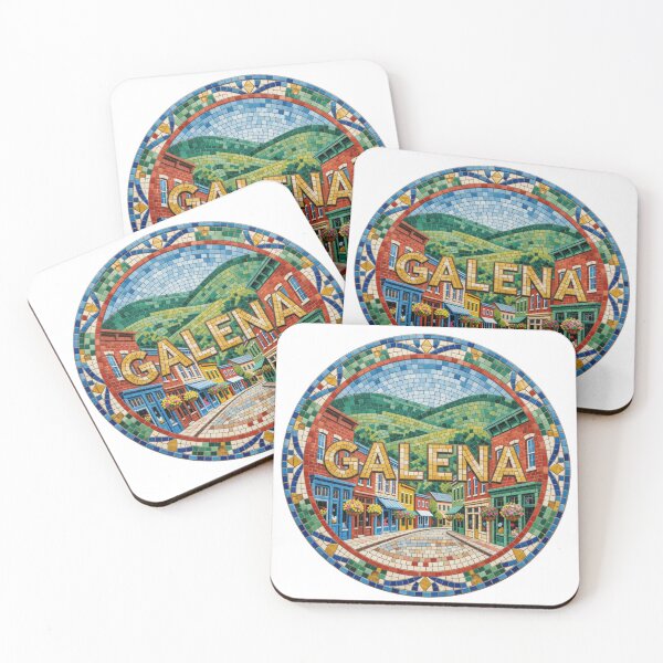 Item preview, Galena Historic Main Street Mosaic Travel Sticker Summer Souvenir designed and sold by Imaginarium of Chaos falcon88 .