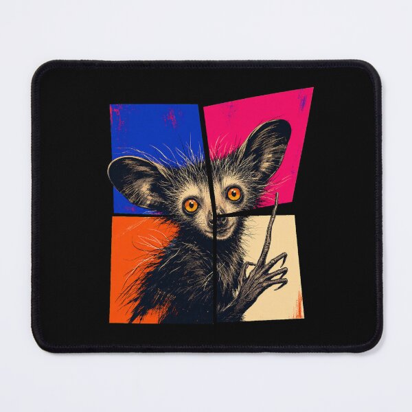 Item preview, Aye-Aye Pop Art - Madagascar's Strangest Night Primate designed and sold by PitsFusion.