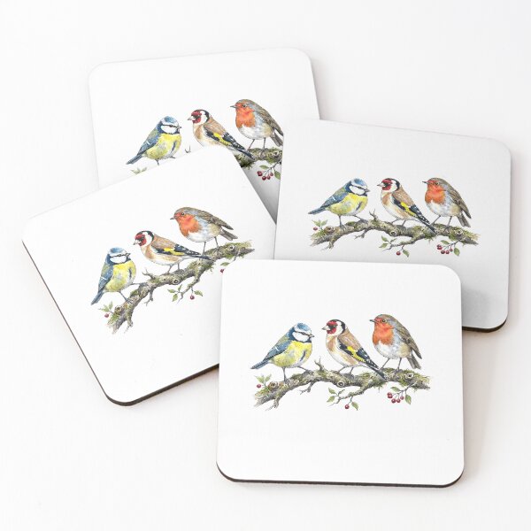 Item preview, Three Garden Birds designed and sold by Roy & Tiffany.