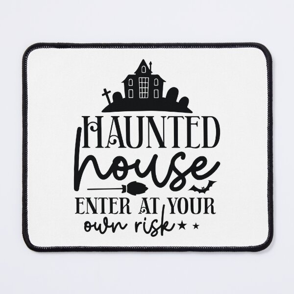 Item preview, Haunted House Enter At Your Own Risk - Autumn Halloween Vibes Quotes Retro Vintage Spooky Gift designed and sold by FuzionRaptor.