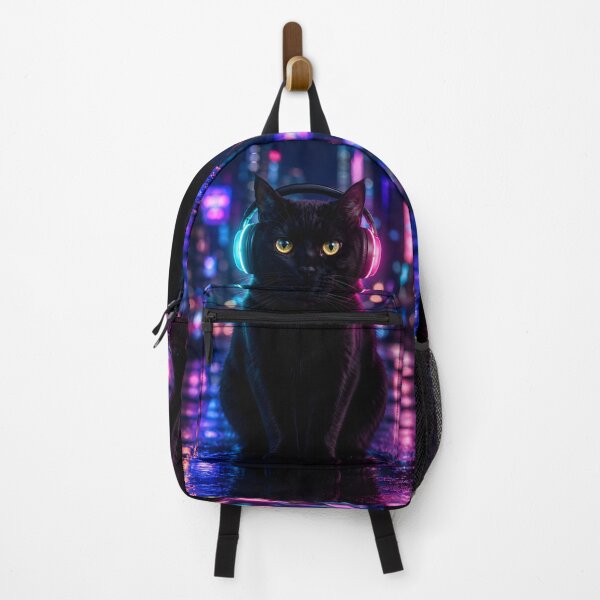 Item preview, Neon Synthwave Gamer Cat Art designed and sold by Moodprint5.