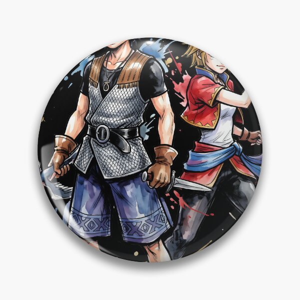 Item preview, Serge And Kid Chrono Cross Ink Video Game Streetwear Tee designed and sold by Senpaiwaves.