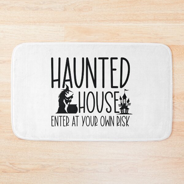 Item preview, Haunted House Enter At Your Own Risk - Retro Autumn Halloween Vibes Quotes Spooky USA Apparel designed and sold by FuzionRaptor.