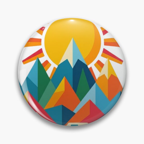 Item preview, Mid Century Modern Camper Van Adventure | Geometric Mountain Landscape | Retro Road Trip Illustration designed and sold by anven.