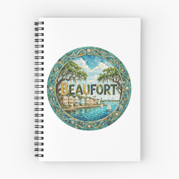 Item preview, Beaufort Waterfront Mosaic Travel Sticker Summer Souvenir designed and sold by Imaginarium of Chaos falcon88 .