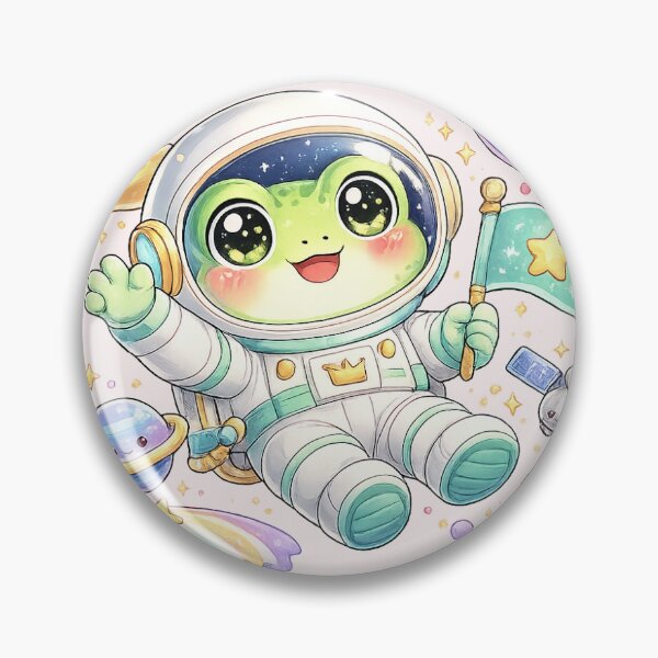 Item preview, Cute Frog Astronaut Sticker designed and sold by StickerVerse4798.