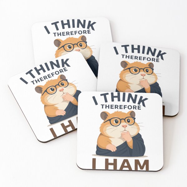 Item preview, Funny Hamster Pun Cute Philosophy Hamster Design designed and sold by Cerys-GS.