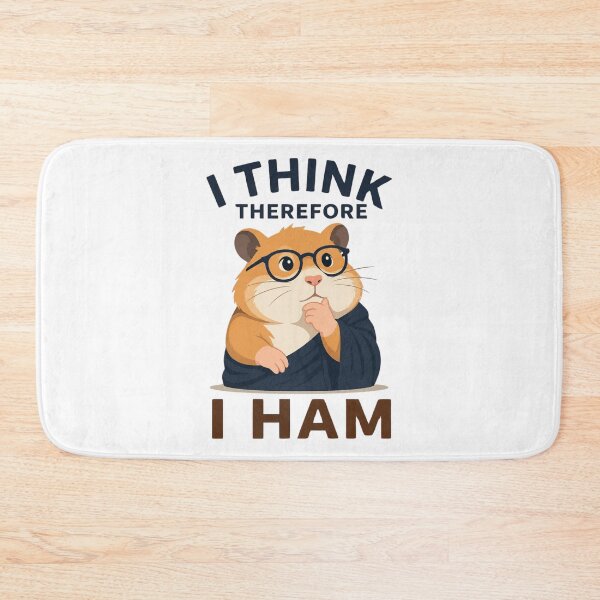 Item preview, Funny Hamster Pun Cute Philosophy Hamster Design designed and sold by Cerys-GS.