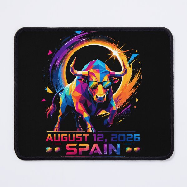 Item preview, Spain Total Solar Eclipse August 12 2026 - Spanish Bull Ring Of Fire Art designed and sold by DreamPup.