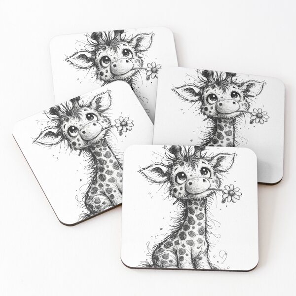 Item preview, Cute Scribble Baby Giraffe designed and sold by M.Store.