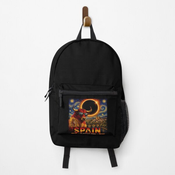 Item preview, Spain Total Solar Eclipse 12 August 2026 - Starry Night Spanish Bull Art designed and sold by DreamPup.