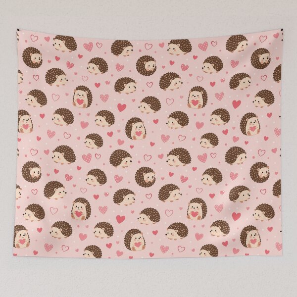 Item preview, Hedgehog love pattern designed and sold by Nolan6.