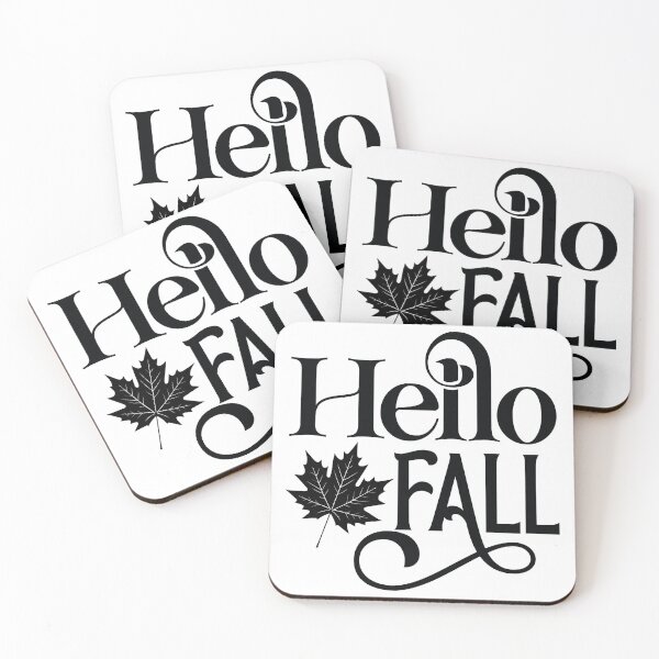 Item preview, Hello Fall - Autumn Halloween Vibes Quotes Retro Vintage Autumn Leaves Pumpkin Season Gift designed and sold by FuzionRaptor.