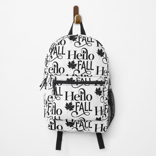 Item preview, Hello Fall - Autumn Halloween Vibes Quotes Retro Vintage Autumn Leaves Pumpkin Season Gift designed and sold by FuzionRaptor.