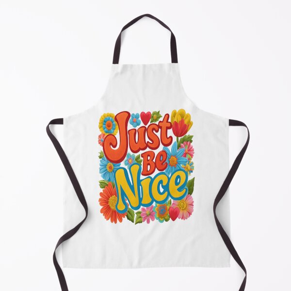 Item preview, Just Be Nice | Retro 70s Hearts and Flowers Vintage Kindness Design designed and sold by Ignorant-Artist.