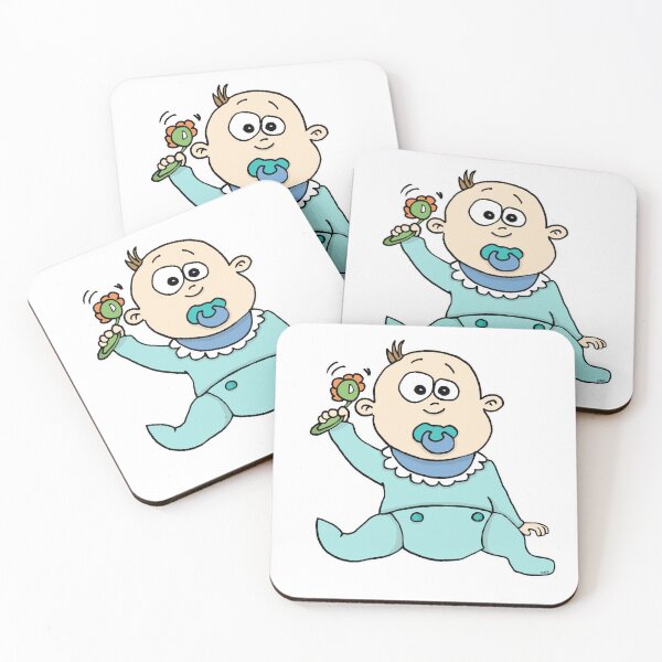 Item preview, Baby boy Shower Sticker | Cute Newborn Celebration & Kawaii Baby Cartoon designed and sold by MyxaART.