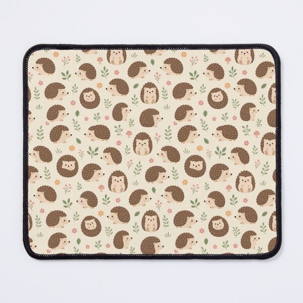 Item preview, Hedgehog and floral pattern designed and sold by Nolan6.