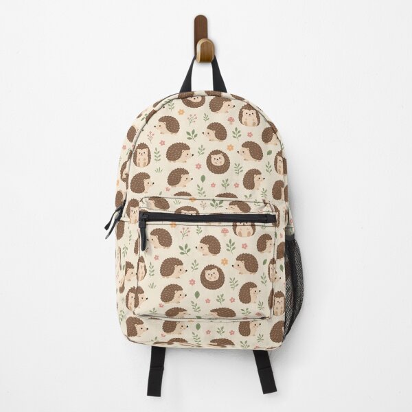 Item preview, Hedgehog and floral pattern designed and sold by Nolan6.