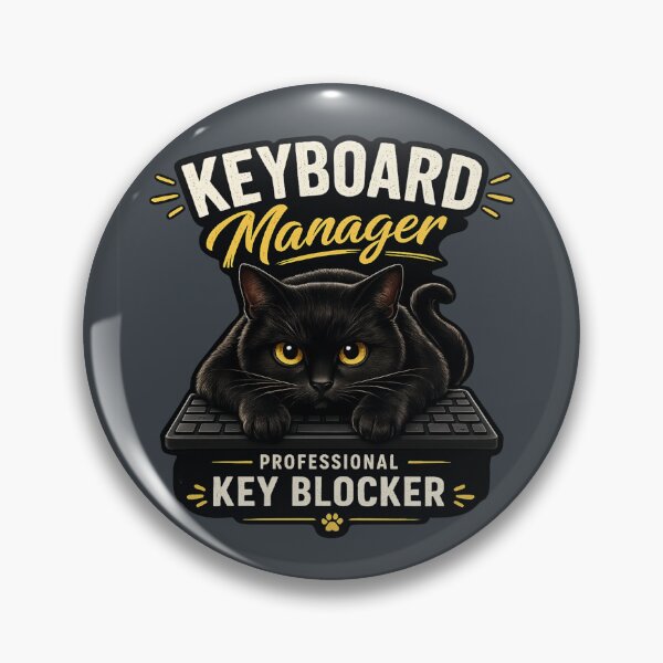 Item preview, Keyboard Manager | Funny Black Cat on Keyboard | Professional Key Blocker | Cat Lover Gift designed and sold by ZibaCentralShop.