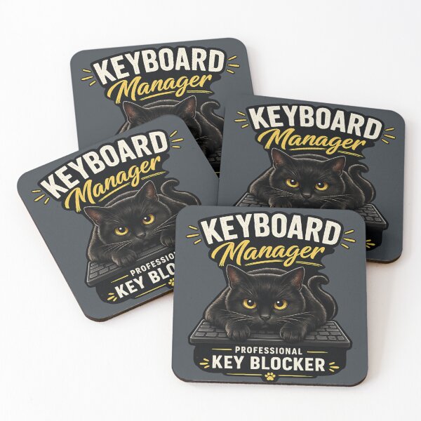 Item preview, Keyboard Manager | Funny Black Cat on Keyboard | Professional Key Blocker | Cat Lover Gift designed and sold by ZibaCentralShop.