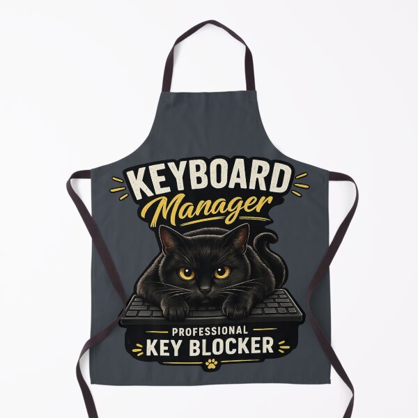Item preview, Keyboard Manager | Funny Black Cat on Keyboard | Professional Key Blocker | Cat Lover Gift designed and sold by ZibaCentralShop.