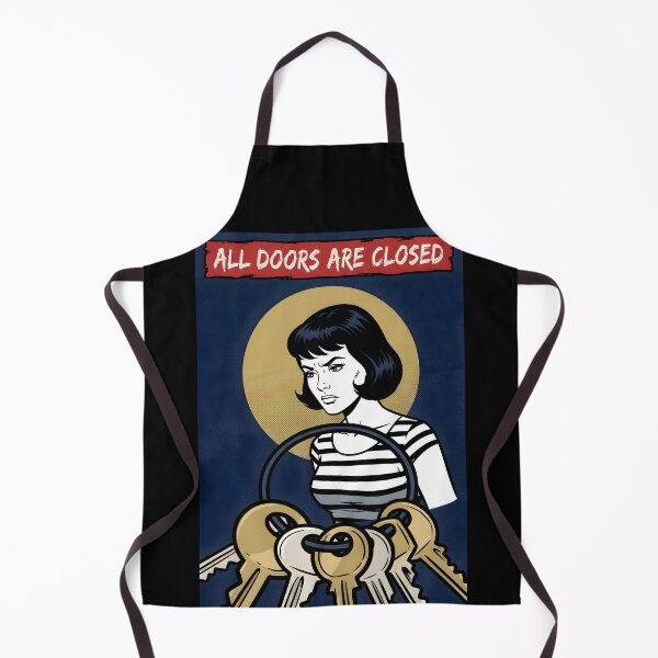 Item preview, Locked Doors Existential Dread Minimalist Poster designed and sold by DuckOddity.
