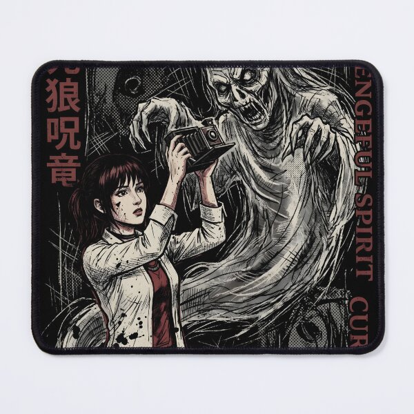 Item preview, Miku And The Camera Obscura Fatal Frame Grunge Anime Gaming Shirt designed and sold by Senpaiwaves.