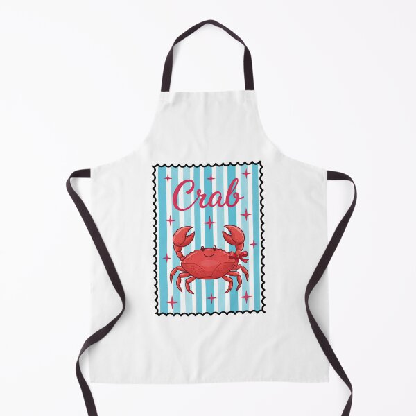 Item preview, Cute Red Crab Postage Stamp | Retro Summer Beach Aesthetic designed and sold by InkRebelprint.