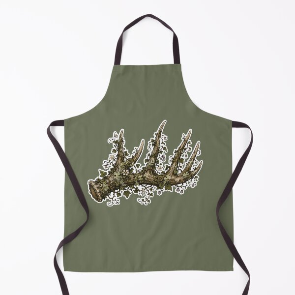 Item preview, Moss Covered Deer Antler with Wild Vines Botanical Illustration designed and sold by SimplePoDesign.