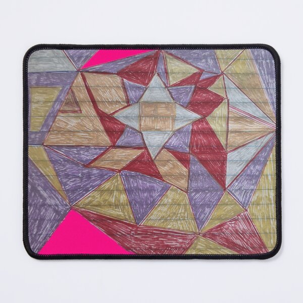 Item preview, The Architect's Grid  Neon Magenta Kaleidoscope Alignment designed and sold by energyoflove333.