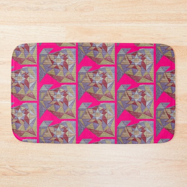 Item preview, The Architect's Grid  Neon Magenta Kaleidoscope Alignment designed and sold by energyoflove333.