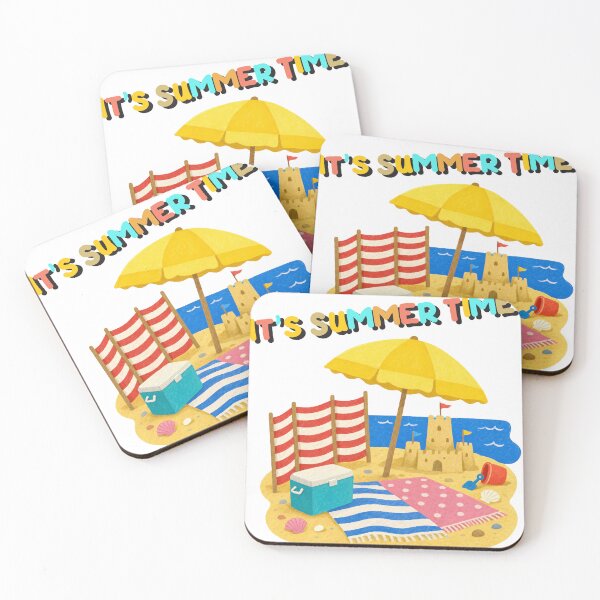 Item preview, It's Summer Time | Cute Beach Summer Illustration | Sunny Vacation Design designed and sold by Emanartstudio14.
