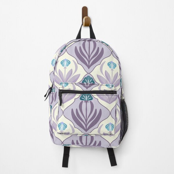 Item preview, Elegant Cottagecore Floral Damask Pattern in Purple & Blue designed and sold by joniJhon_design.