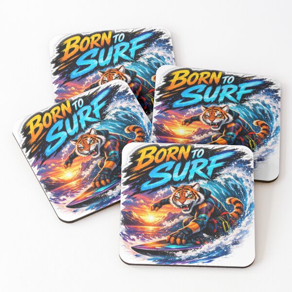 Item preview, Born to Surf – Tiger Edition designed and sold by ANNART1602.