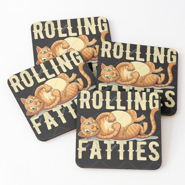Item preview, Rolling Fatties Funny Chubby Cat Design designed and sold by NexoraOfficial.